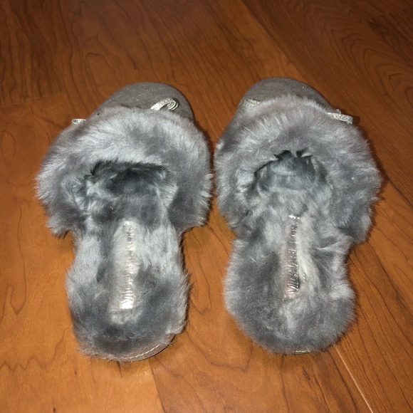 Silver sparky Michael Kors slippers. - Picture 3 of 4